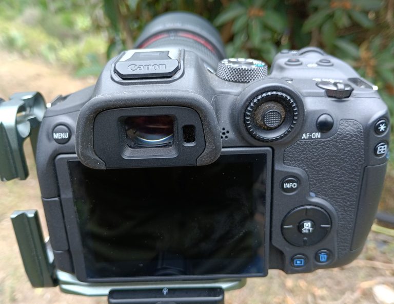 vue du bouton AF-ON sur l'arrière du boîtier photo